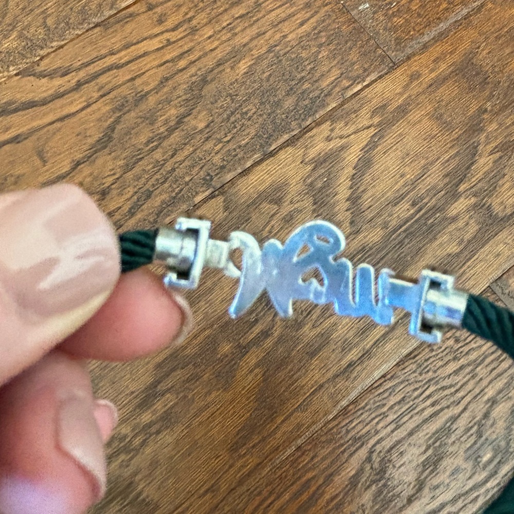 Silver MOM Rope Bracelet - Picture 2 of 4